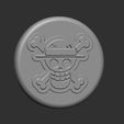 Zbrush.jpg One Piece logo for walls with attachment