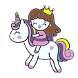 princesse_licorne_noir.png Badge princesse licorne