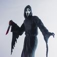 5.jpg STL file scream / ghost face / no supports・3D print design to download