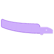 razor blade handle a.stl single edge razor blade handle