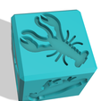Cube-pond-crayfish.png 🦆Stamper Cube with Pond or Dam Elements - for Sensory Play