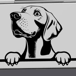 weimaraner.jpg STL-Datei Klappbare Trinket Box - Weimaraner・Design für 3D-Drucker zum herunterladen