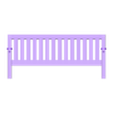 Garden Park Bench.stl Model Railway Garden or Park Bench