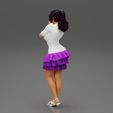 Girl-0028.jpg Woman posing wearing Fashion model in beauty dress 3D Print Model