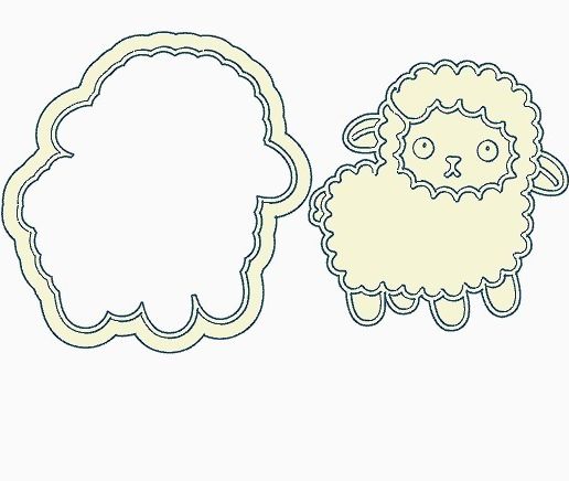 SHEEP SHEEP - COOKIE CUTTE 3D model