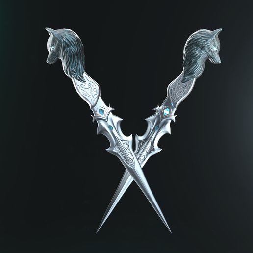 🗡️ Shewoulf Dagger・ STL File for ・Cults