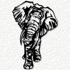 project_20231116_1401115-01.png elephant wall art African elephant wall decor 2d art