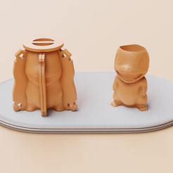 charmander02_r.png Fichier 3D Moule à pot Charmander 02・Modèle à imprimer en 3D à télécharger