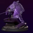 ZBrush Movie 052.jpg sasuke avec susanoo et aoda statue en impression 3d - naruto shippuden