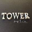IMG_7356.jpg HIGH TOWER font uppercase 3D letters STL file