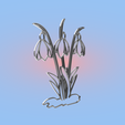 output-68-render.png Decorative mural, snowdrops, flowers