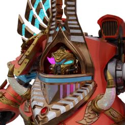 Profile-Render.jpg 3D file The Crimson King's Dreadnought - Chaos Primtemptor Dreadnought・3D printable design to download