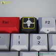 2.png Porta-chaves com logótipo pirata White Beard - para impressão 3D (compatível com XDA/DSA)
