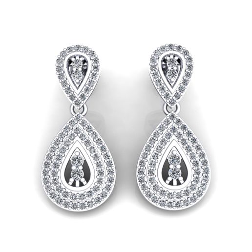 Fancy Earring , Pendent , Solitail Ring And Engagement Ring 3D model