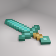 Espada-de-diamante.png minecraft diamond sword/ Minecraft Diamond sword