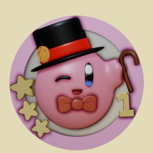 kirby token 3D model