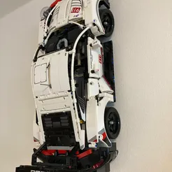 917c5be1-8aaa-43f2-9a14-8b7d35f85dfb.webp OBJ file Porsche 911 RSR wall holder・3D printing template to download