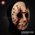 Jason_Broken_Mask_3D_Print_Model_STL_File-_02.jpg Jason Mask Friday The 13th Broken Halloween Cosplay
