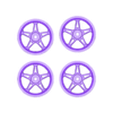 5_spoke_12_mm_Inserts.stl 5 Spoke Wheel Inserts