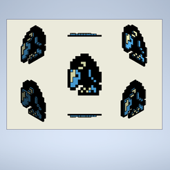 Corbeau-Simple.png Download free STL file Raven pixel zelda • Template to 3D print, Modela3D