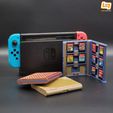 pic07.jpg 3D-Datei Elegante Aufbewahrungsboxen für Nintendo SWITCH-Spielkassetten (8 bis 18 Plätze)・3D-druckbares Design zum Herunterladen