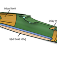 inlay front inlay middle ~ Swept Wing 2 LW-PLA