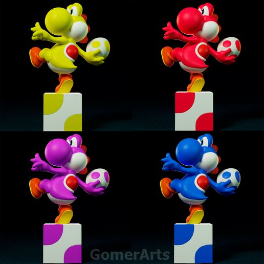 👾 Yoshi 3D Print Model・ 3D File for 3D printing・Cults