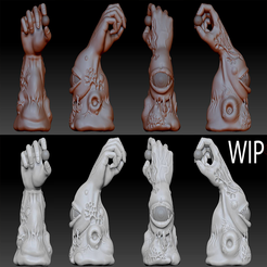 img7.png Fichier STL gratuit Main Monstrueuse By Dantego・Objet à télécharger et à imprimer en 3D
