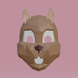 Front.png Low Poly Squirrel Cosplay Mask