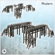 1-PREM.jpg Large modern metal industrial platform with multiple stairs (33) - Modern WW2 WW1 World War Diaroma Wargaming RPG Mini Hobby