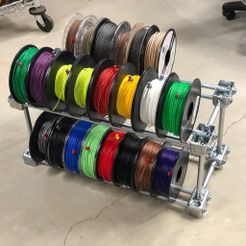 9713a1d9c67ead228b4390597aebfc02_display_large.JPG Free STL file Cheap & Easy to Build Steel Filament Storage Rack - Store 80 Spools or more!・3D printable model to download