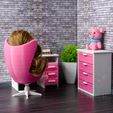 DSC_2916.jpg Office Swivel Chair -1:12 scale modern furniture for dollhouses