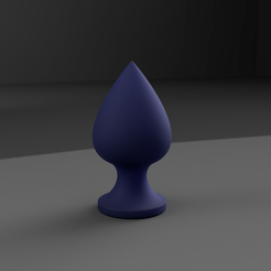 ButtPlug-40mm_2016-Sep-08-V2.png STL file Ace of Spades Butt Plug・3D printer design to download