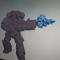 20210211_145303[1].jpg Fichier STL gratuit Le canon de la W40 Hellblaster a éclaté・Objet pour impression 3D à télécharger