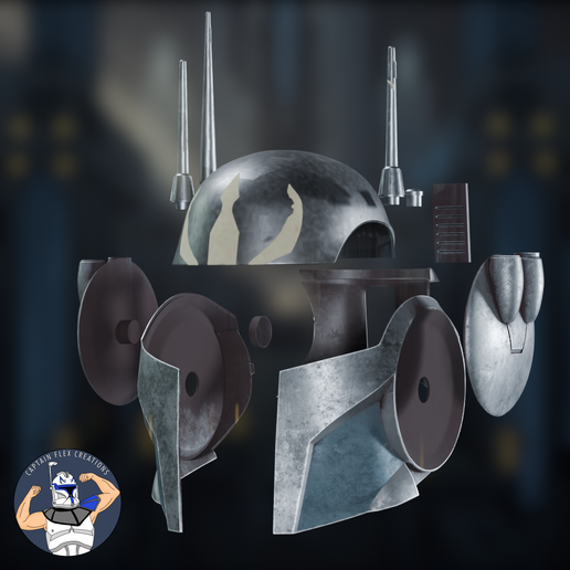 Exploded.png Capacete Cosplay Pre Vizsla
