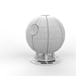 renderizandoo.384.jpg Death Star - Star Wars storage container