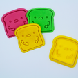 2401-510-2.png Cookie Cutter Set of/8 Cute Animal, Hamburger, Ice Cream, Toast, Sheep