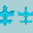 h6.png Foglia di quercia nana - Modello artigianale artificiale in EVA