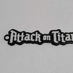 Attack-on-Titan.jpg STL file Attack On Titan Anime Key Ring・3D printer design to download