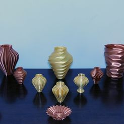 Vase Collection.jpg Free STL file Vase Collection・3D print object to download
