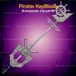 1.jpg Pirates Key Blade From Kingdom Hearts - Fan Art 3D print model
