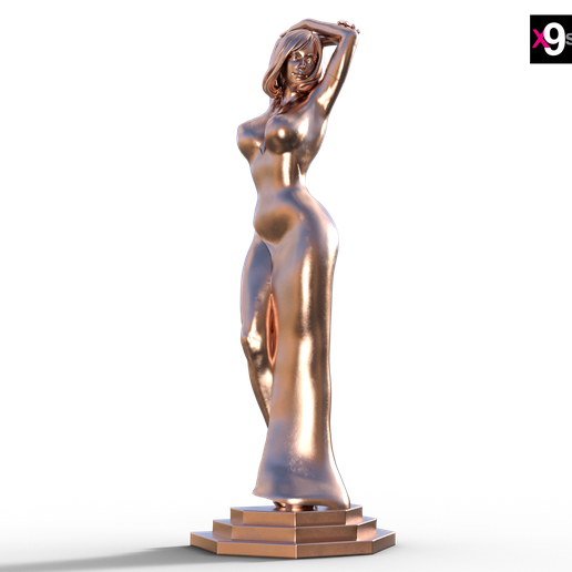 🫦 Sexy nude dress figure・ STL File for ・Cults