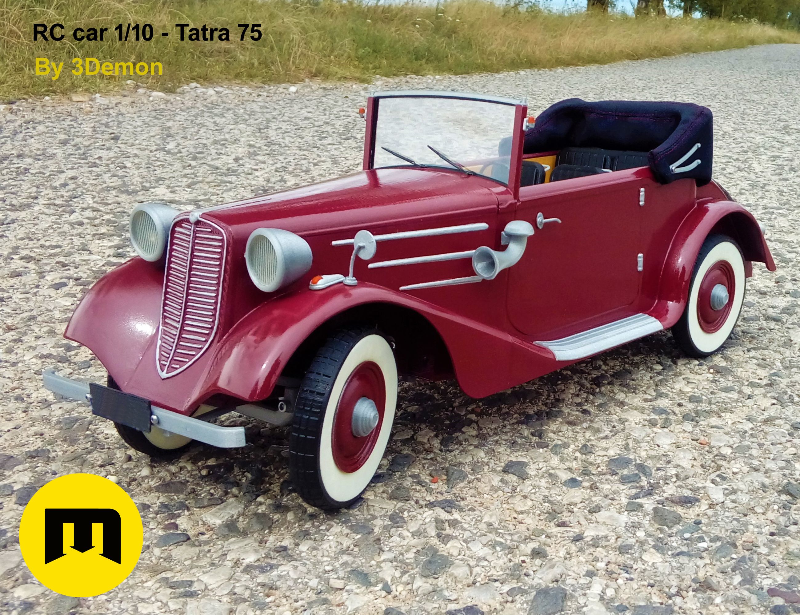 RC-model-tatra-75-by-3Demon-01.jpg 3D file Vintage cars - 3 + 2 GRATIS !!!!・Template to download and 3D print, 3D-mon