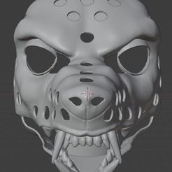 Naamloos-2.jpg STL file fursuithead werewolf・Model to download and 3D print