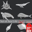 1.jpg STL models for 3D printing and CNC Set of Sea Life 8 stl file