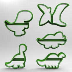 1.5.9-1.jpg Fichier STL CORTADORES DINOSSAUROS 6CM- DINOSAURES CUTTERS 6CM・Design pour imprimante 3D à télécharger