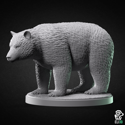 bear.png 3D file Bear - Animal・Design to download and 3D print