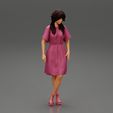 Girl-0002.jpg Beautiful Model Woman Wearing A Dress And High Heels 3D print model