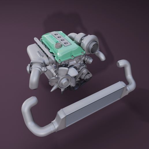 engine.jpg Mini SR20det engine