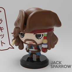 untitled.301.png Free STL file PIRATES OF THE CARIBBEAN - JACK SPARROW・3D printer design to download